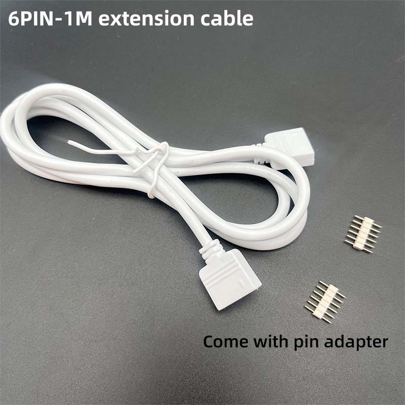 LED Strip 4PIN 5PIN 6PIN Extension Cable 0.5m 1m 2m 3m 5m Female Connector with Pin Adapter for SMD5050 3528 RGB RGBW RGB+CCT