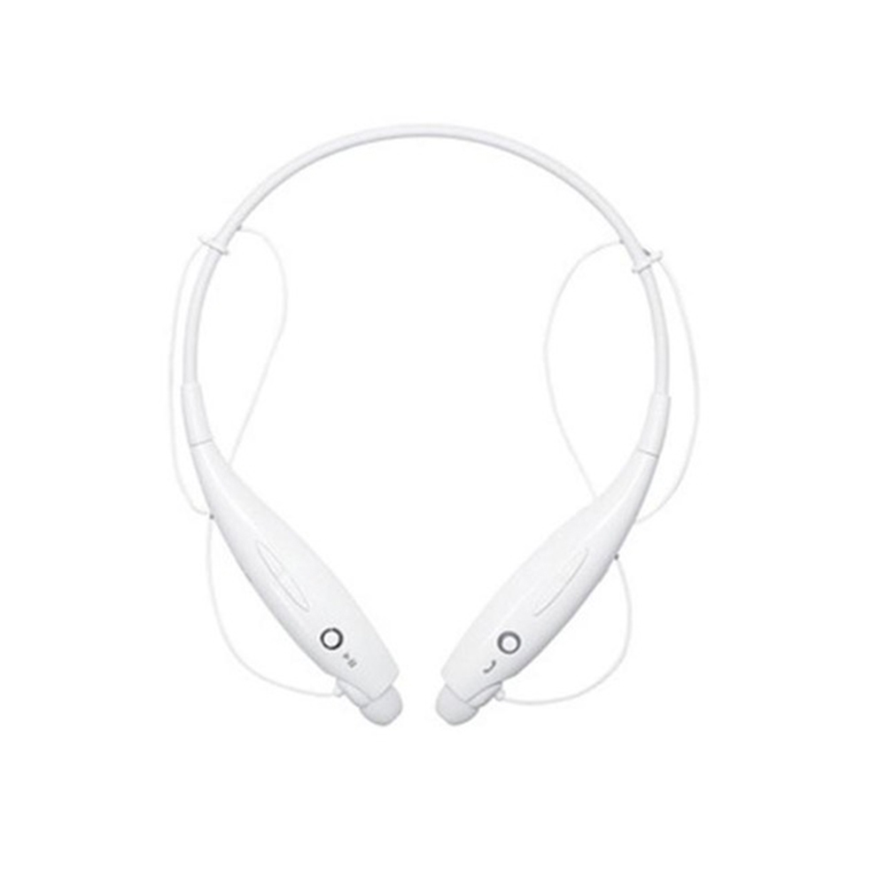 HB730 casque sans fil Bluetooth 5.0 écouteurs Sport étanche cou casque mains libres appel stéréo avec Microphone micro: WHITE