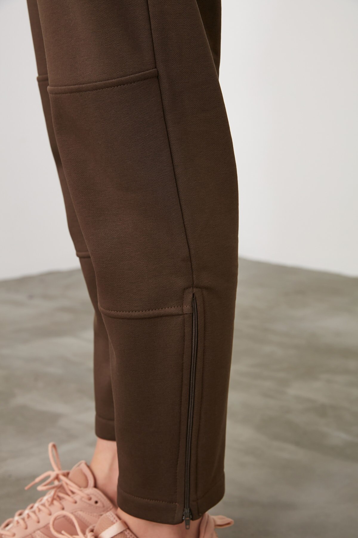 Trendyol Pettitoes Rits Losse Jogger Gebreide Joggingbroek TWOAW21EA0059