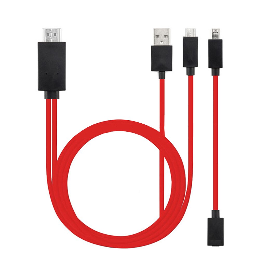 HDMI Cable 1.8m - Male to Lightning Connector - HD 1080P Converter Adapter for HDTV TV: Red