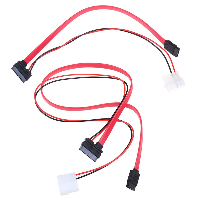 7 + 6 Pin Slimline SATA Cable for Slim Laptop SATA DVD CD-RW Drive Power Adapter Cable Notebook Optical Drive Cable Line
