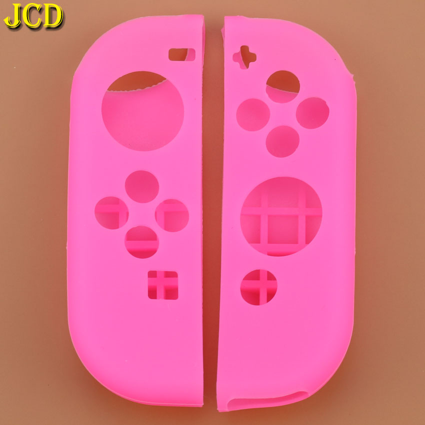 JCD 1Set Anti-Slip Silicone Soft Case For Switch NS Protective Cover Skin For Nintend Switch Joy-Con Controller Accessory: M-M