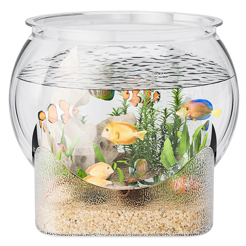 Bol à poisson en plastique robuste et Nicely Betta, petits aquariums pour petits poissons et Reptiles ornementaux, verre haute transparence, bonne vue