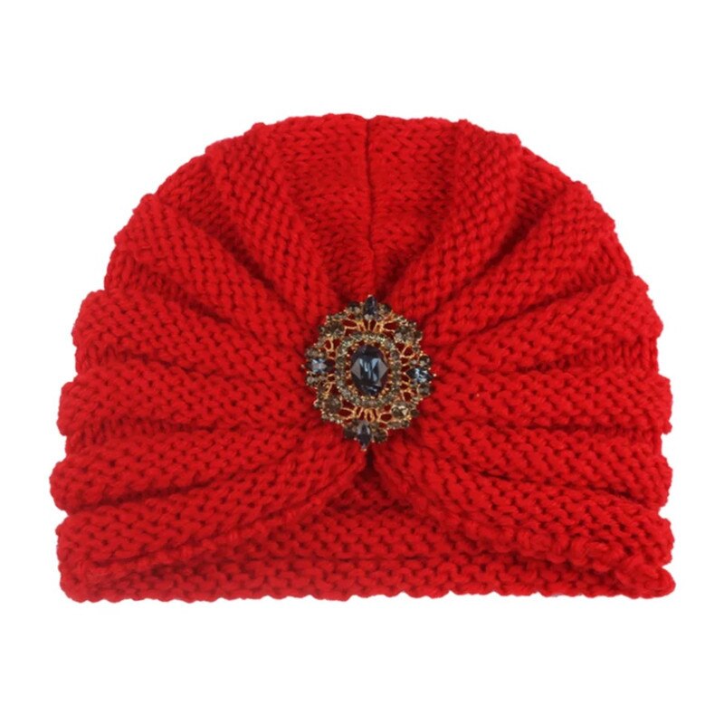 Herfst winter kinder gebreide muts capuchon baby wollen muts met boorcombinatie outdoor warme gebreide muts