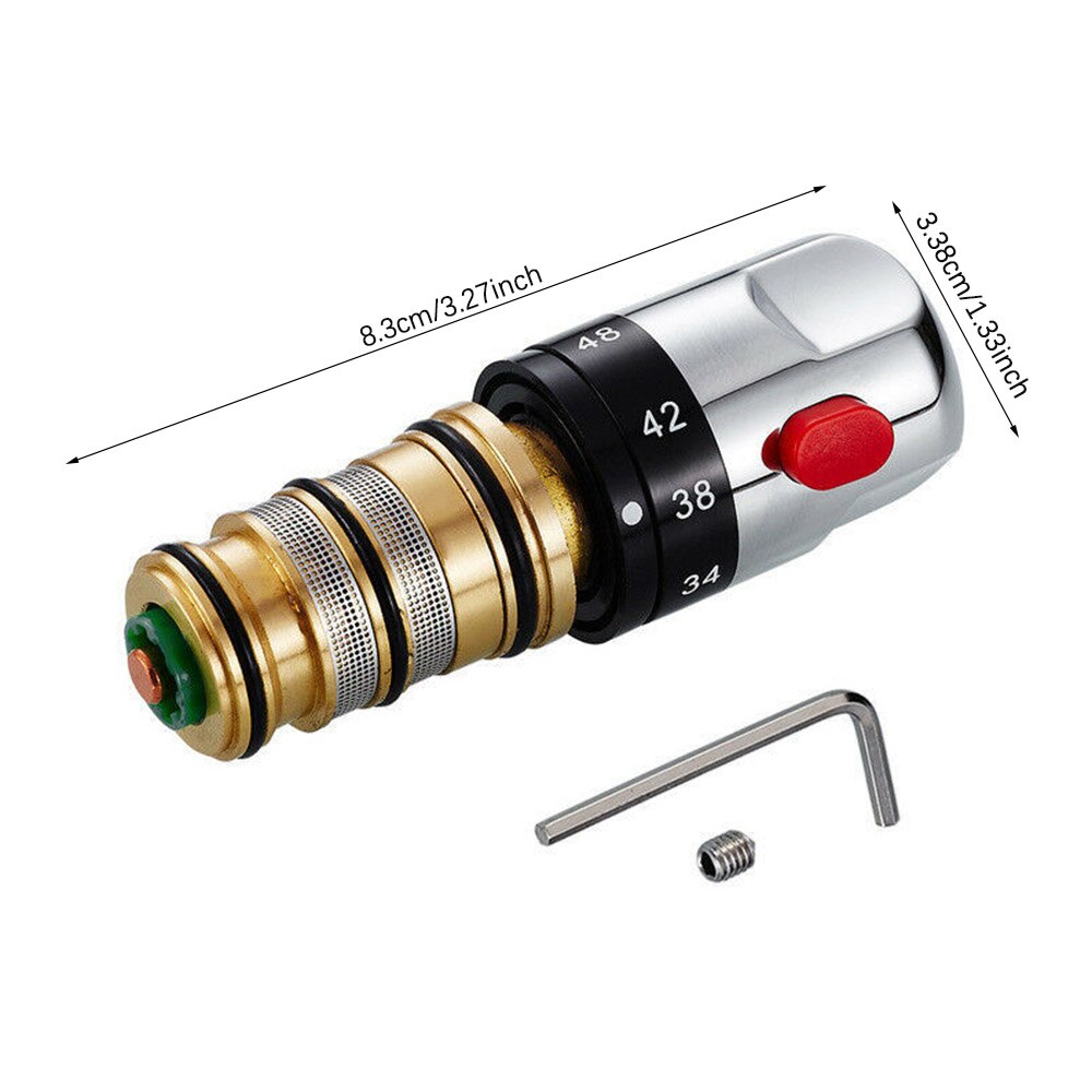 Messing Thermostatische Mengkraan Gate Temperatuurregeling Keramische Gate Voor Zonneboiler Onderdelen Reparatie Kit Kraan Cartridges