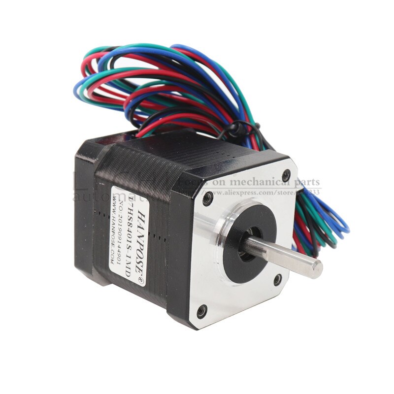 4 Lood Nema17 Stappenmotor 42 Motor Nema 17 Motor 42Bygh 48Mm 1.8A (17HS8401S-DP) motor Voor Cnc Xyz 3d Printer Motor