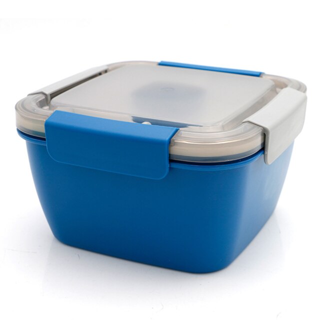 Random Container And Lids Random Color Salad Lunch Container 1.5L Salad Bowl... – Grandado