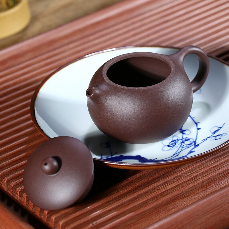 170ml Chinese Yixing Purple Clay Teapots Classic Xishi Tea Pot 188 Ball Hole Filter Kettle Master Handmade Zisha Teaware