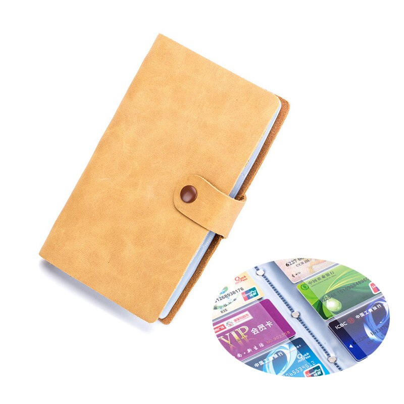 Leather RFID Blocking Credit Card Holder Men Anti Theft Travel Passport Long Wallet Women Business ID Holder 36 Cards Purse