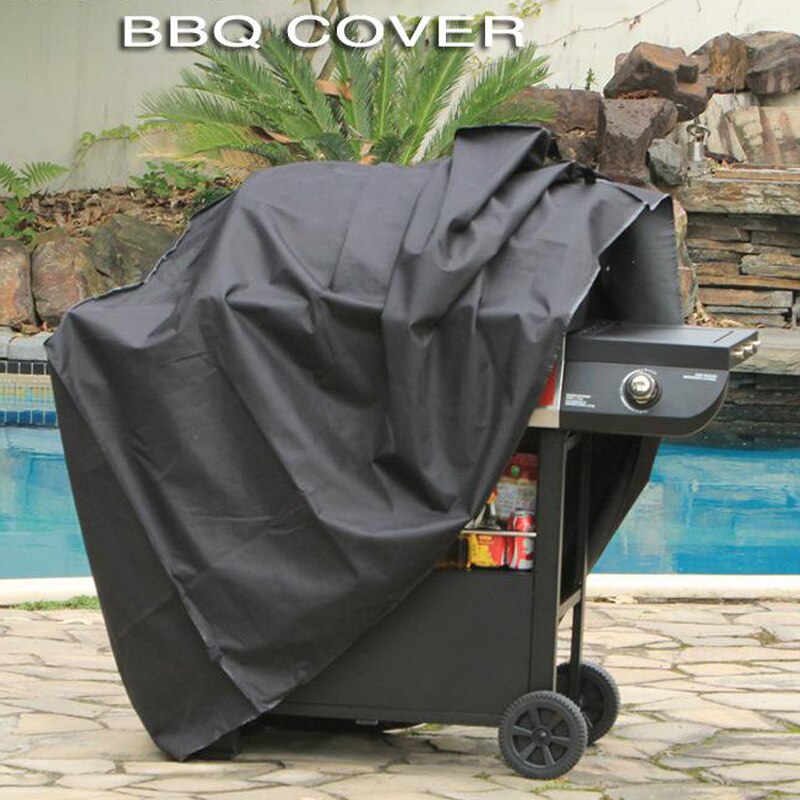 Waterproof BBQ Grill Covers Barbeque Cover Outdoor Rain UV Proof Canopy Grill Black Anti Dust Protector For Gas Charcoal GCF031