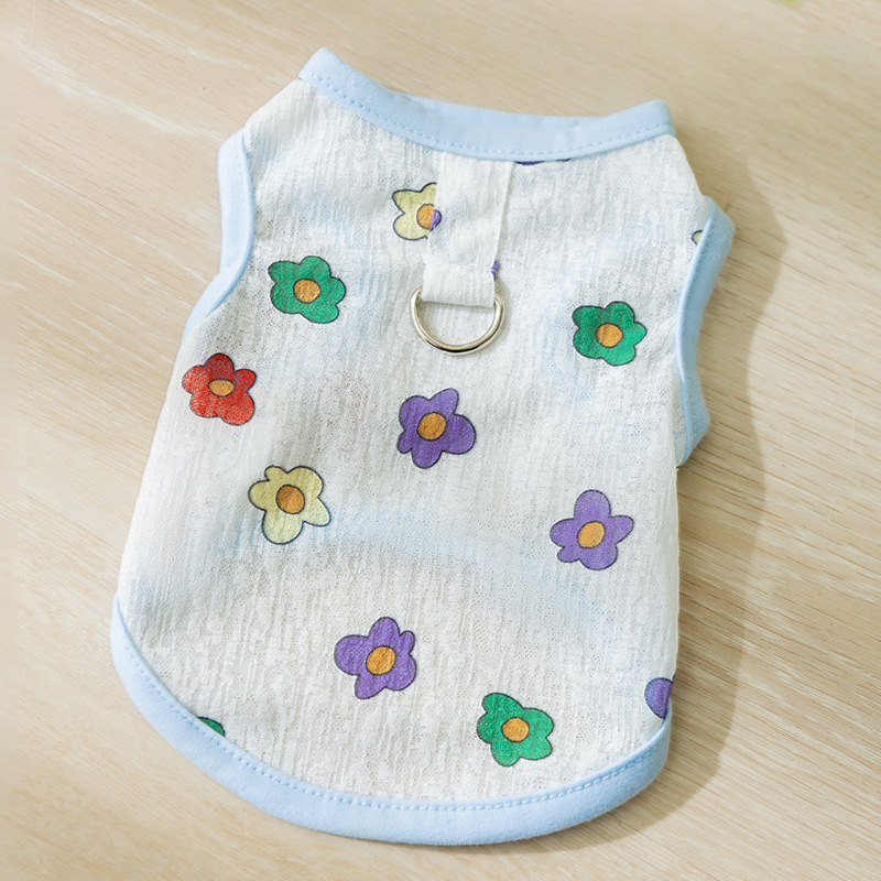 Koelvest voor honden Zomer hondenkleding Ademend mesh Kat T-shirt Chihuahua Bichon Kleding Hond Meisje Kostuum Dun puppyshirt: XXL / Paars