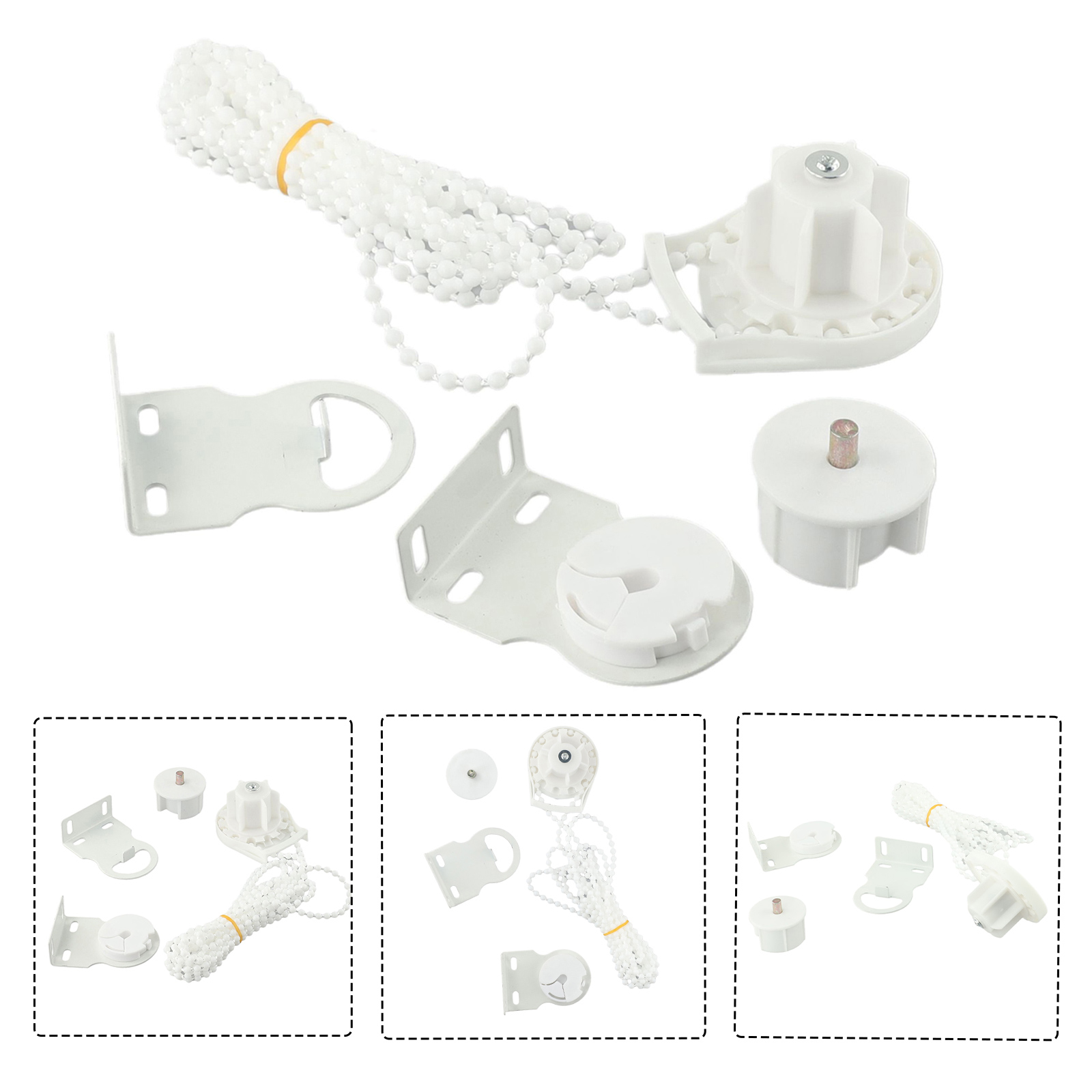 Raccordi per tende a rullo da 38 mm kit catena di perline Accessori per tende da finestra per principianti Forniture per tende fai da te di ricambio