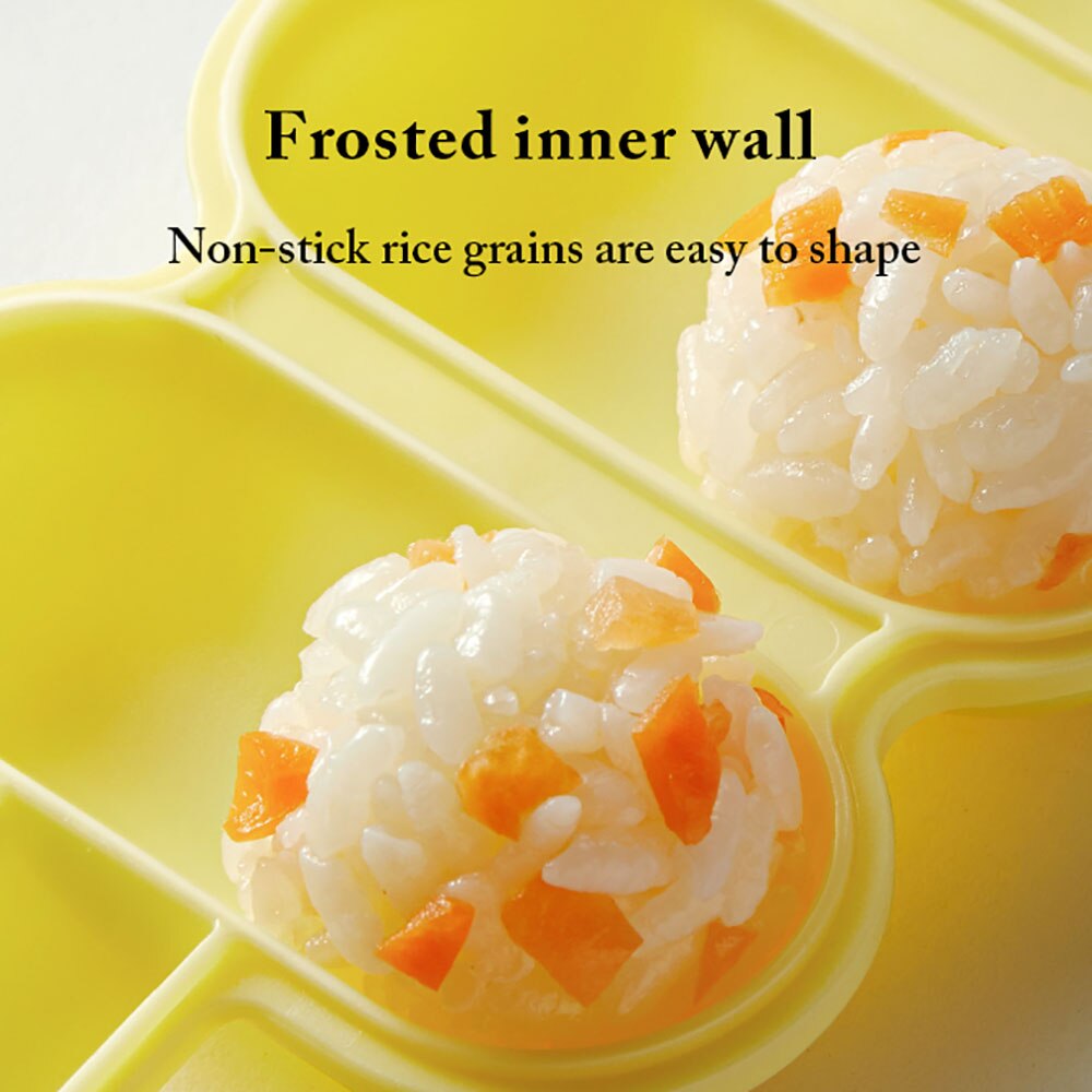 BC Babycare-moldes de bolas de arroz para bebé, herramientas reutilizables para hacer Sushi, accesorios para hacer verduras, carne y arroz, sin BPA