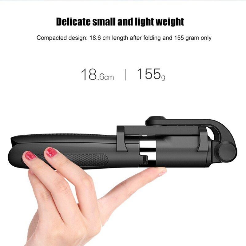 Kabelloser bluetooth-selfie-stick, tragbarer handyhalter, ausziehbares mini-stativ für ios- und android-smartphones