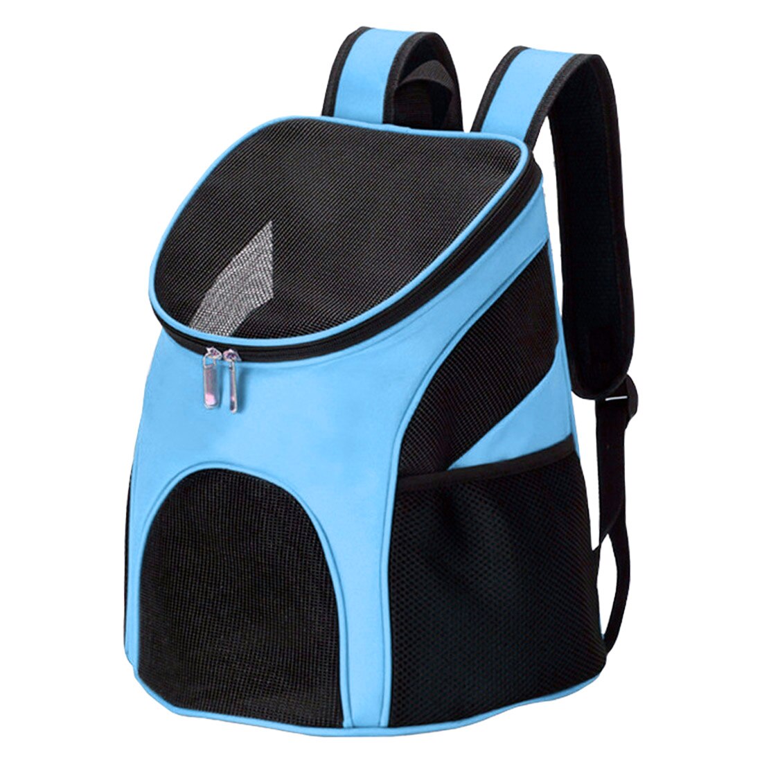 Tragbare Atmungsaktive Netz Haustier Tasche Aus Tragetasche Atmungsaktive Gittergewebe Träger Rucksack Für Kleine Und Mittelgroße Hunde: Blau