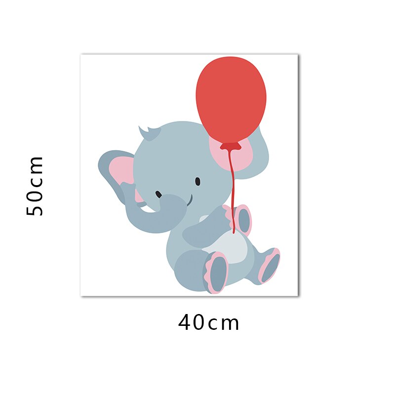 Conisi Sweet Cartoon Cute Elephant Wall Decal Baby Elephant Wall Sticker Vinyl for Children Baby Kids Bedroom Nursery Decor: QTY7783