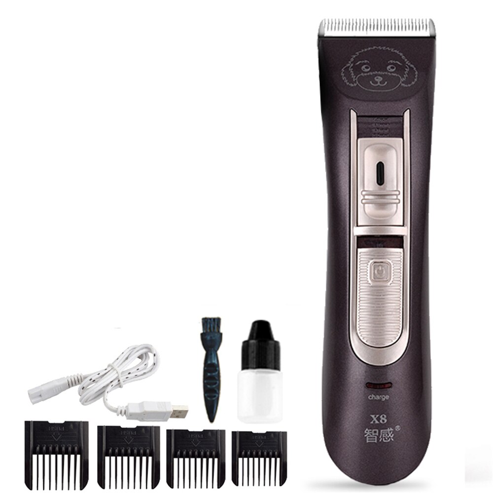 Professionele Grooming Set Oplaadbare Pet Kat Hond Haar Trimmer Elektrische Pet Clipper Scheerapparaat High Power Haar Snijmachine