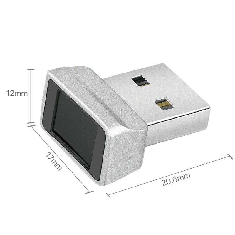 USB Fingerprint Reader for Windows 10 Hello, Biometric Scanner for Laptops & PC