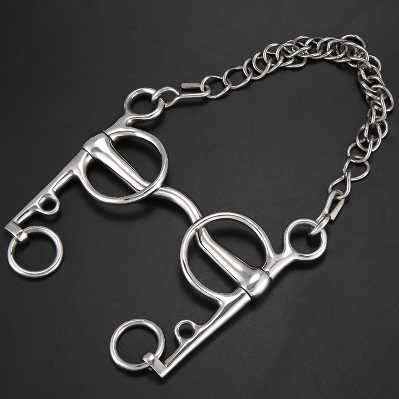 127MM Horse Bits Stainless Steel Equestrian Mouthpiece Snaffle for Horse Riding Racing Halters Bit Equipment