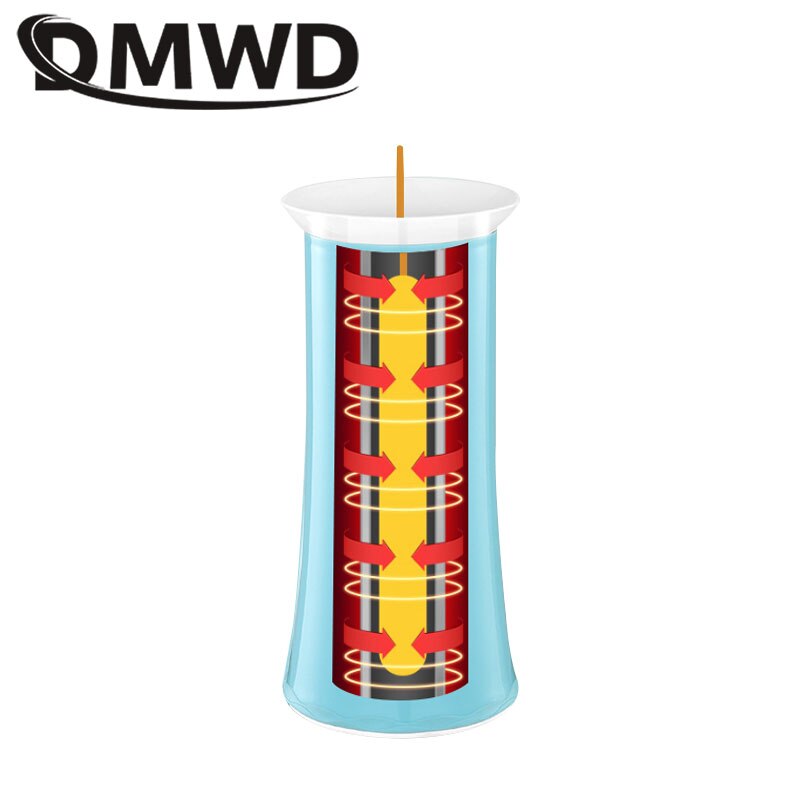 DMWD 220V Electric Egg Roll Maker Household DIY Automatic Rising Sausage Rolling Cooking Machine Breakfast Omelette Maker