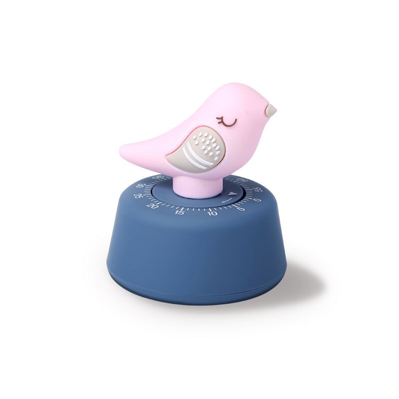 Temporizador de pájaro bonito, herramienta de cuenta atrás para correr, para aprendizaje, cocina, ccassic, contador de viento mecánico