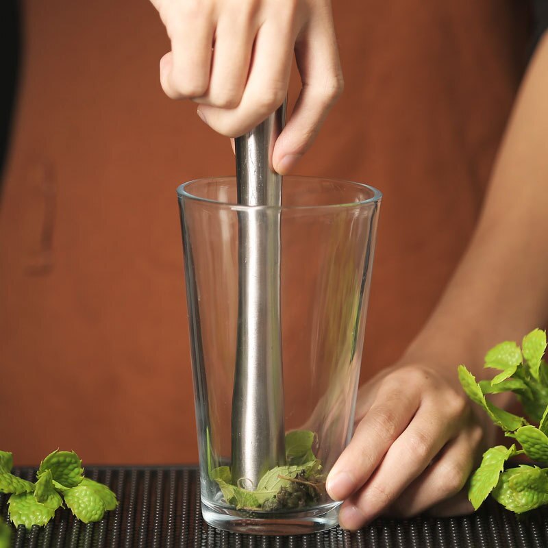 Cocktail Muddler Swizzle Stick Stainless Steel Wine Crushed Ice Hammer DIY Fruit Mojito Cocktail Muddle Pestle Cursher Bar Tools