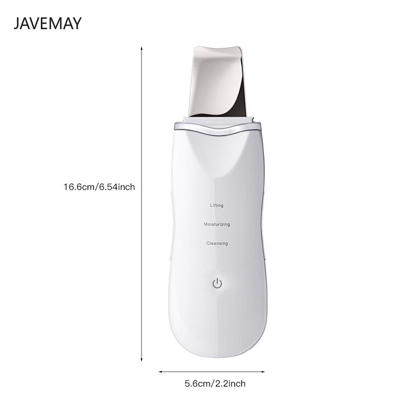 Ultrasonic Ion Deep Cleaning Skin Scrubber Peeling Shovel Facial Pore Cleaner Blackhead Remover Face Lifting USB Rechargeable