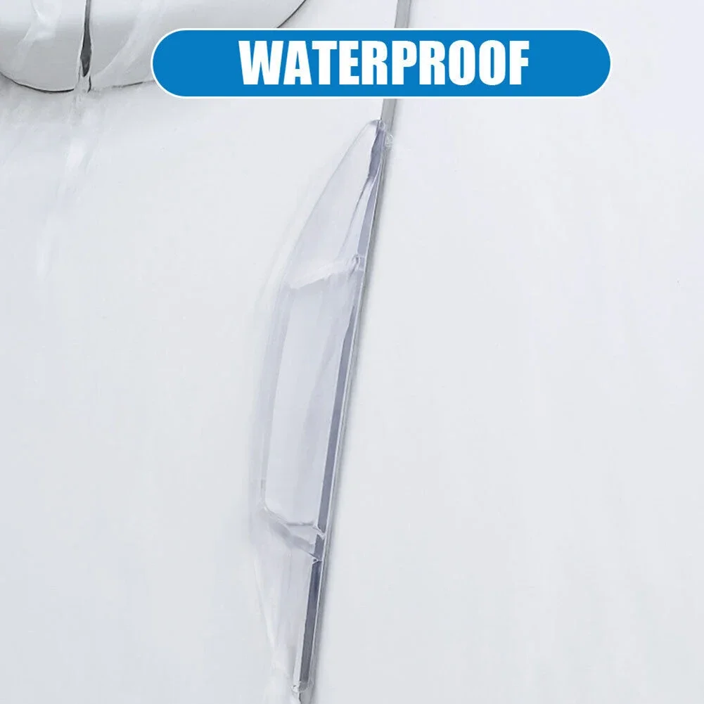 4Stck Auto Aufkleber Tür Rand Wachen Schutz trimmen Molding Streifen transparent Gummi Anti-kollision Absturz Barrieren Bar Streifen