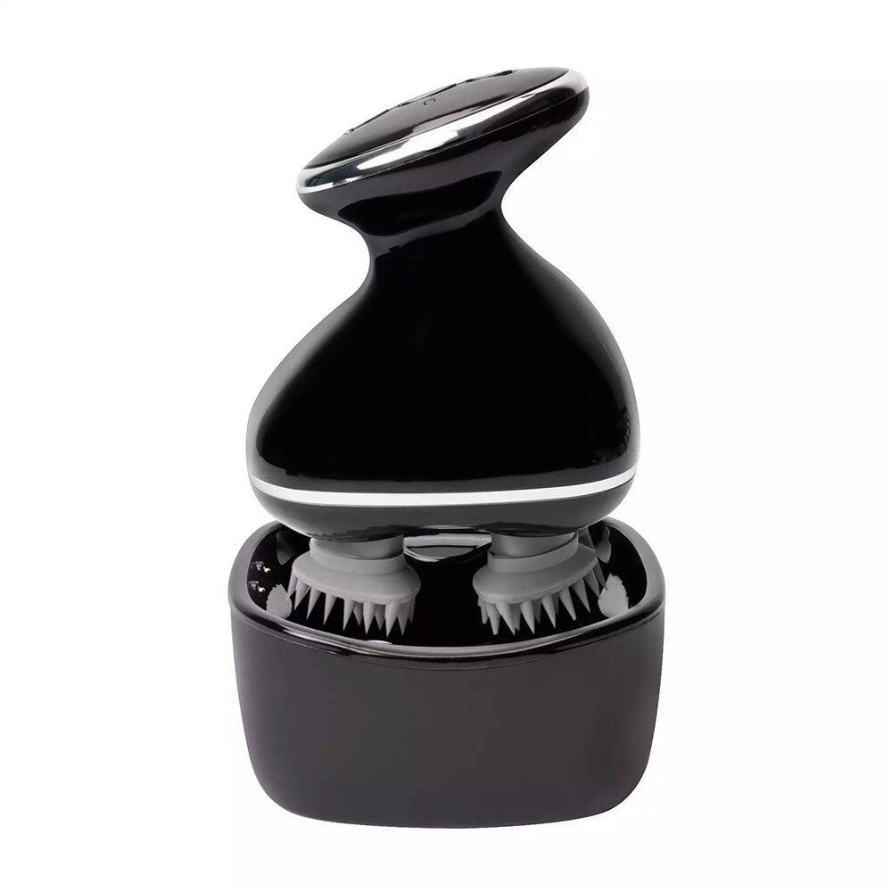 Elektrisk hovedbundsmassage 3d stereo afslapning stimulerer blodcirkulationen forhindrer hårtab vandtæt bærbar massager til kroppen