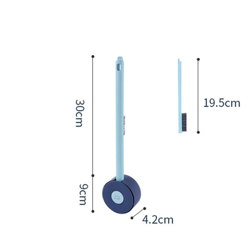 Brosse de toilette murale en Silicone, pas de perforation, outils de nettoyage avec 2 brosses, accessoires de salle de bain à domicile