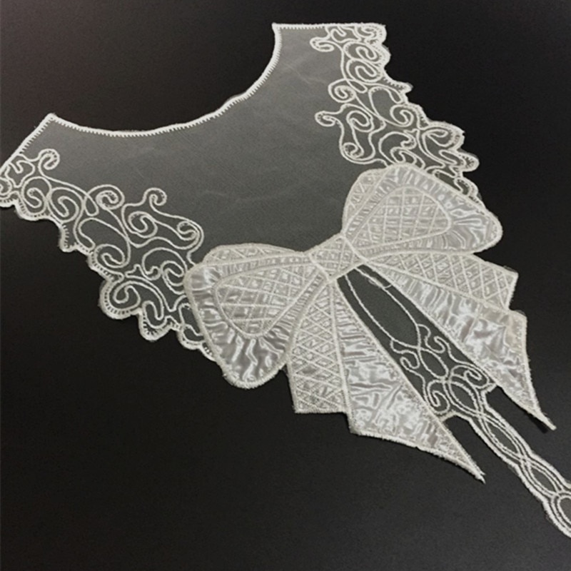 Water soluble lace fabric embroidery lace diy accessories leather upscale lace collar flowers