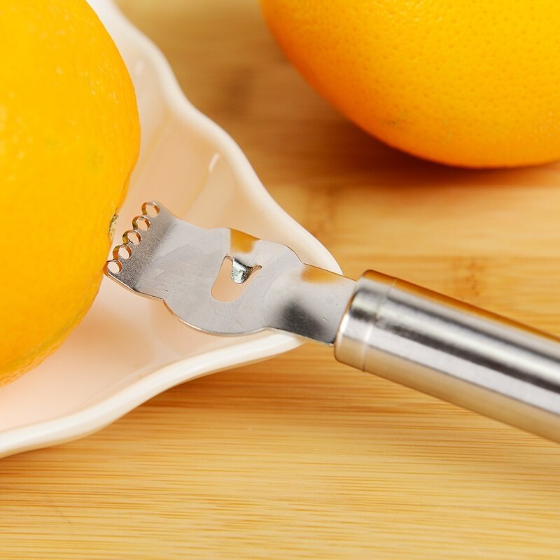 1 stk citronzester citrusrivler rustfrit stål kalkskal værktøj håndværker fin kok