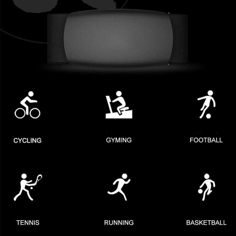 Smart Heart Rate Monitor Chest Strap H64 Dual Mode Sensor Ant+Bluetooth Device K4UC