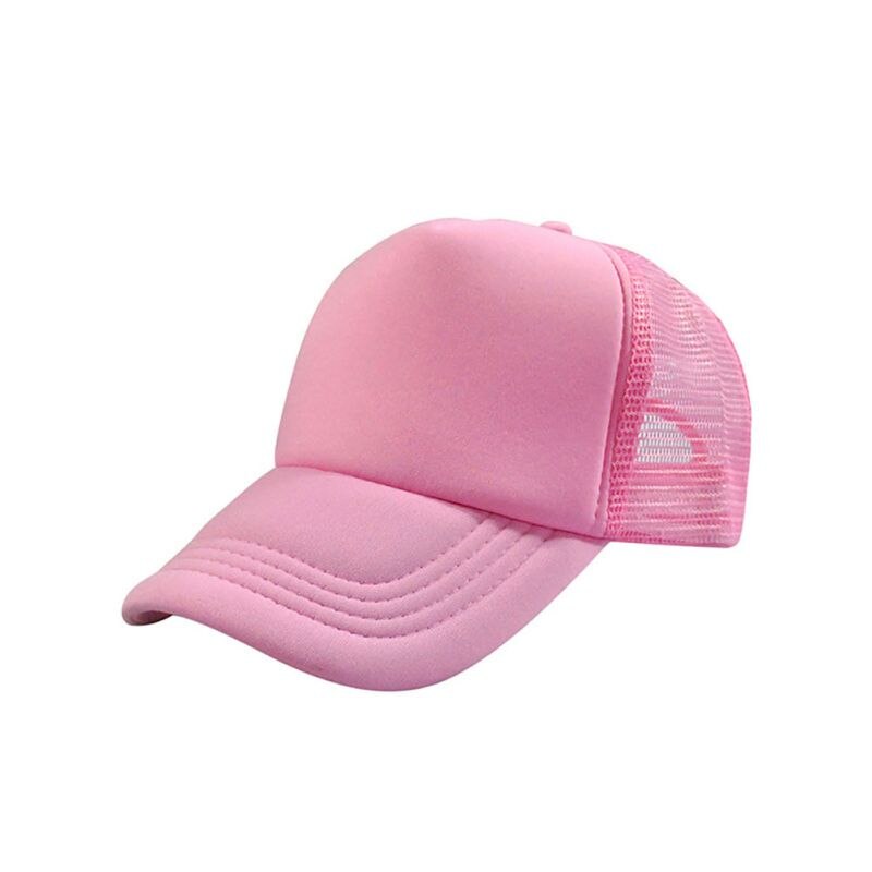 Gorra de malla para hombre y mujer, gorra deportiva para tenis al aire libre, gorra de malla para pesca, senderismo, Camping, Playa: Rosa