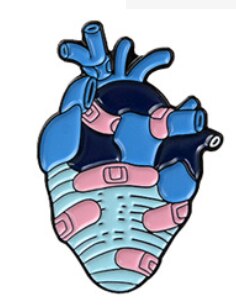 Cartoon Fun Hart Modeling Emaille Broche Oceaan Walvis Spray Bloem Vlinder Liefde Ogen Tekening Schakelaar Legering Badge Pin Sieraden: Style 1