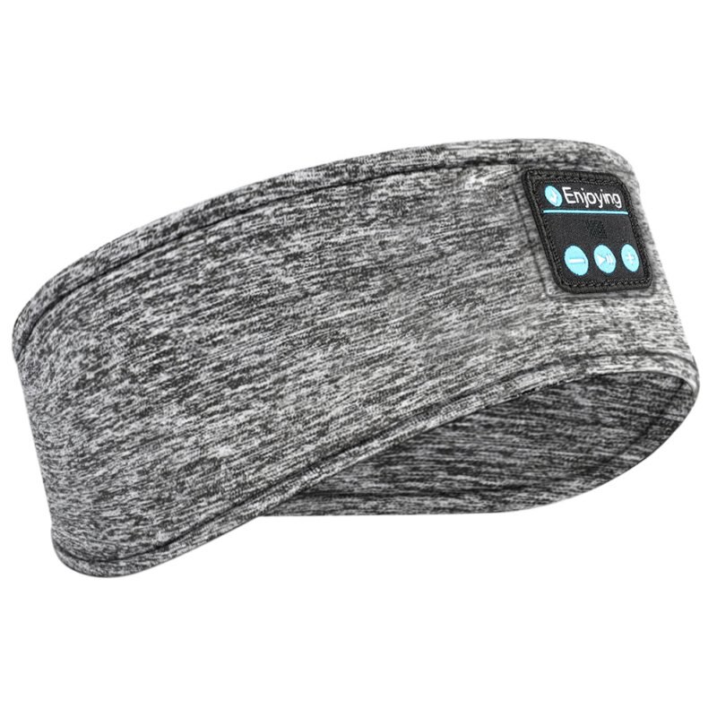 Drahtlose Bluetooth Musik Stirnband Laufende Sport Elastische SchweißBand Stirnbänder Schlafen Headwear Kopfhörer Lautsprecher Headset: Grau