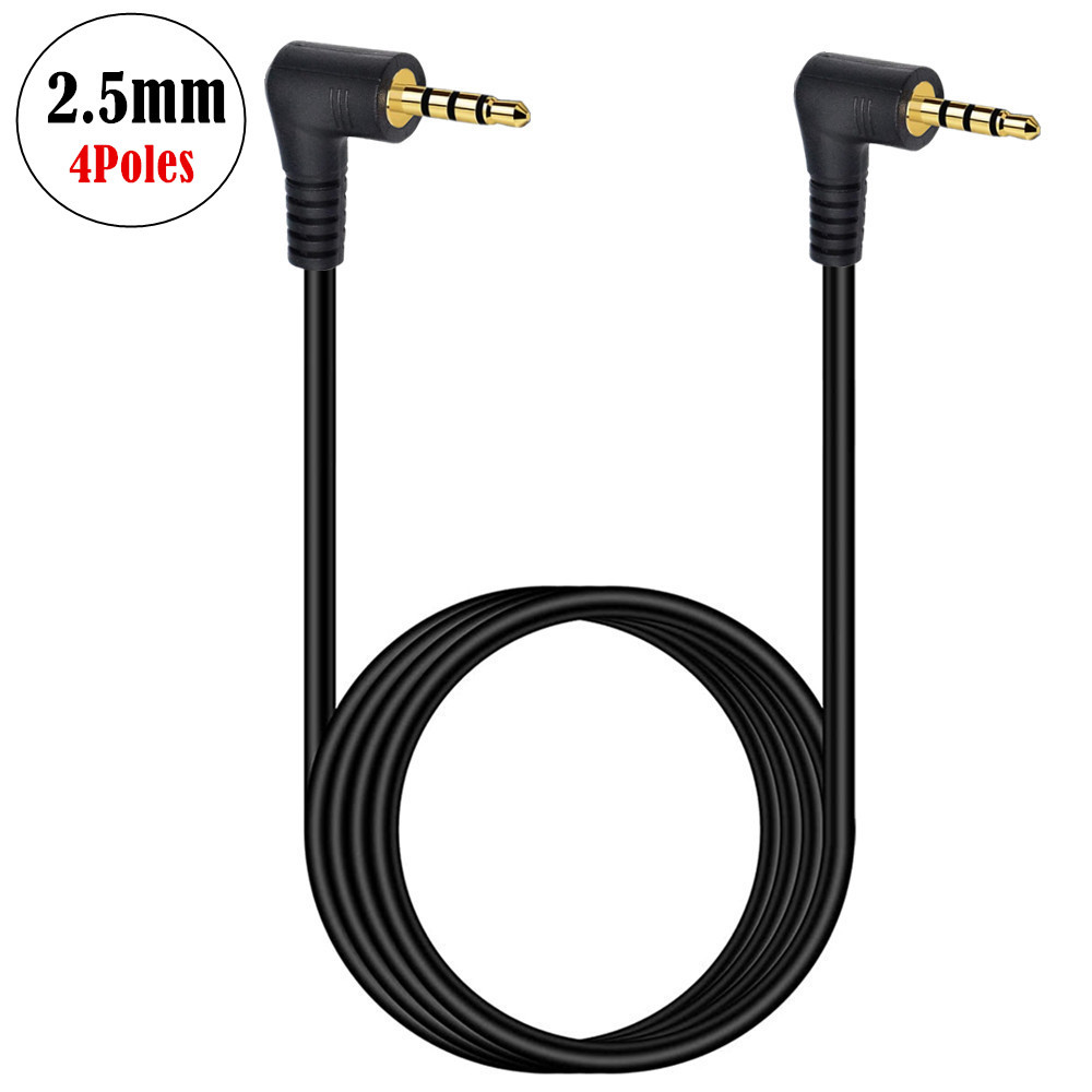 Aux-Kabel Lautsprecher kabel 2,5mm Buchse 4-poliges Kabel für Auto-Kopfhörer Adapter Stecker Buchse ein Buchse 2,5mm Kabel trrs Stecker kabel: Orange / 1.8m