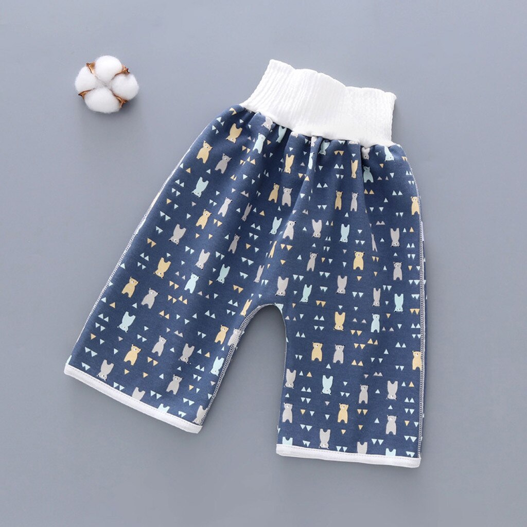 For 0-8 Years Old Baby Cloth Diapers Comfy Children's Diaper Waterproof And Leakproof Elastic Waist Loose Trousers Diapers