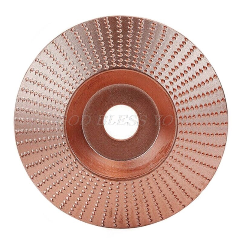 Woodworking Angle Grinder Disc Tool Grinding Wheel Carbide Wood Sanding Carving: Champagne Bevel