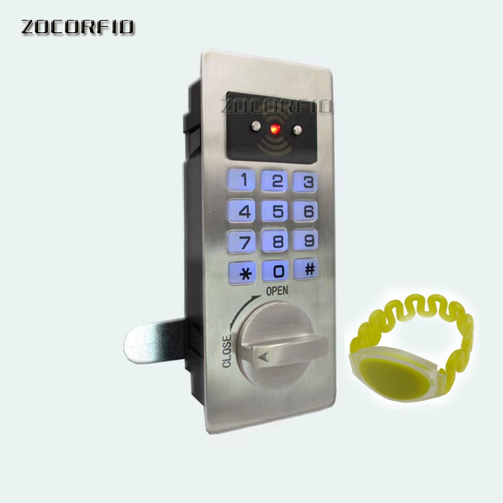 125KHZ EM Stainless steel Panel Digital Electronic Intelligent Password Keypad Number Cabinet Door Code Lock