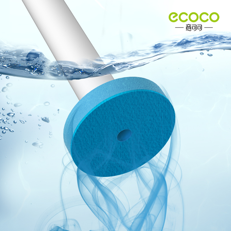 ECOCO – brosse de toilette jetable avec liquide de nettoyage, outil de nettoyage mural pour salle de bains, brosse de remplacement, tête, accessoires de Wc