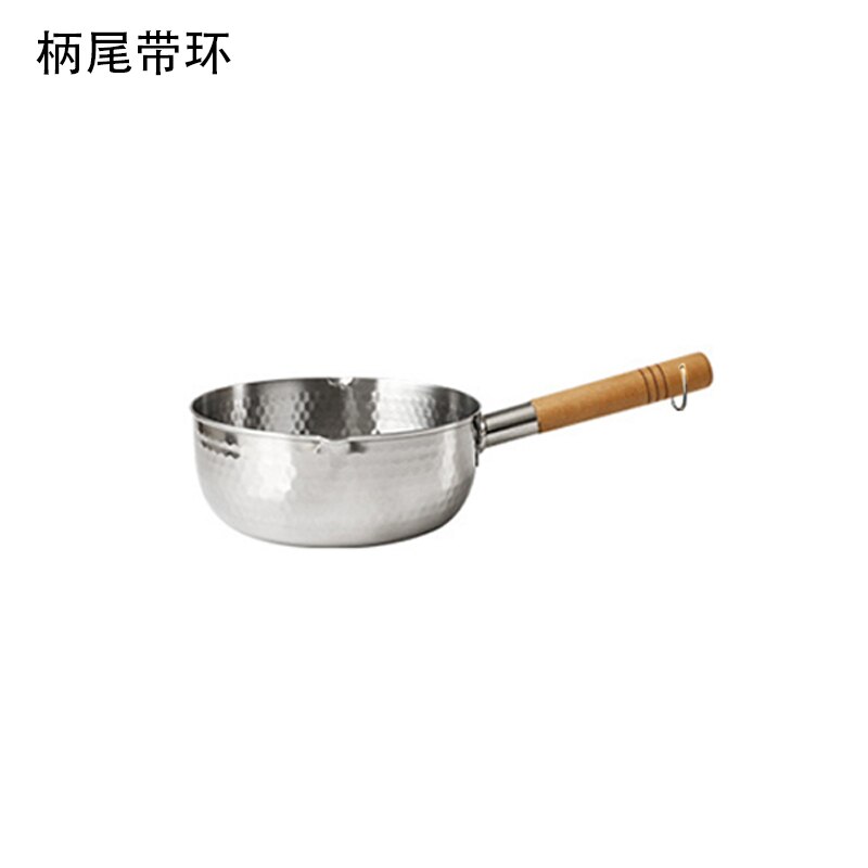 Duolvqi praktisk gryde suppe lager gryde japansk pande sne nudel grød mad gryde mælk opvarmet pande praktisk køkkengrej: 18cm