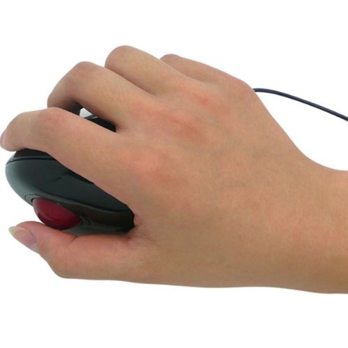 YOC Thumb-Controlled Handheld Wired Trackball Mice Mouse