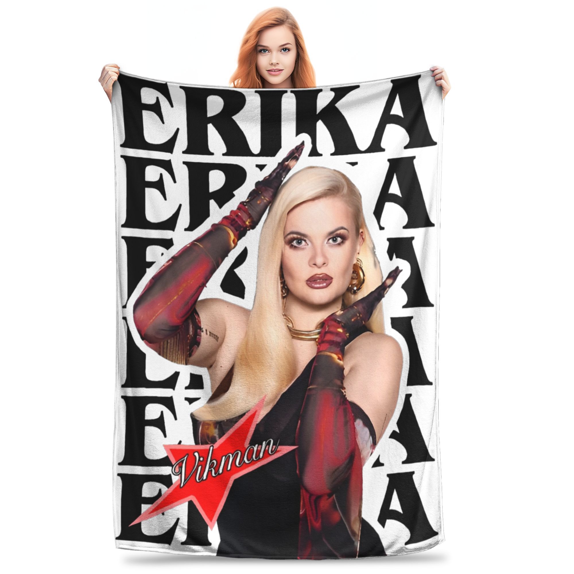 Melody Esa Diva Espagne Eurovisions 2025 Couverture pour canapé Couverture en peluche douce 50 x 60 pouces Couvre-lits de tailles multiples pour toutes les saisons: Twin / Violet