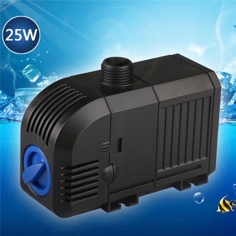Aquarium Fountain Fish Tank Water Pump 400GPH 1500L/h 25W Adjustable Submersible Water Pump 220V