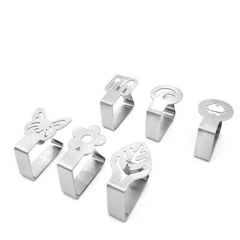 4Pcs Rvs Tafelkleed Clip Restaurant Ronde Tafelkleed Klemmen Wedding Party Home Kleding Bed Linnen Beveiligen Clip