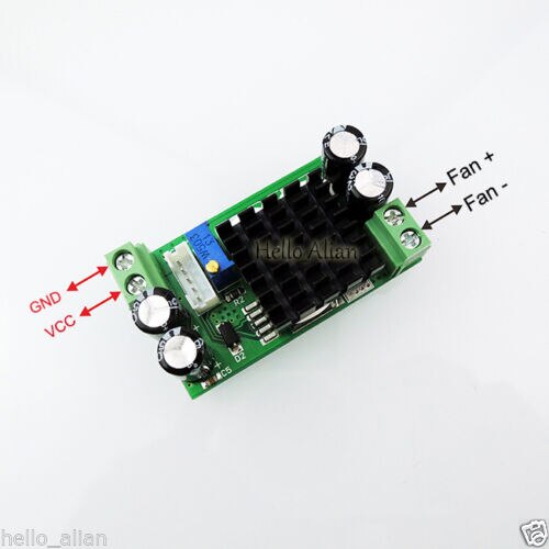 DC 5V 12V 24V 1A PWM DC Motor Speed Controller Regulator Switch For Fan Blower