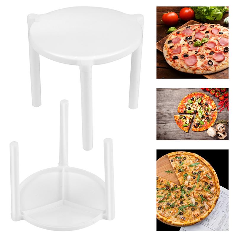 Soporte ahorrador de Pizza, trípode de plástico blanco, estante de fijación, caja de Pizza, accesorios de cocina para hornear, 200 Uds.