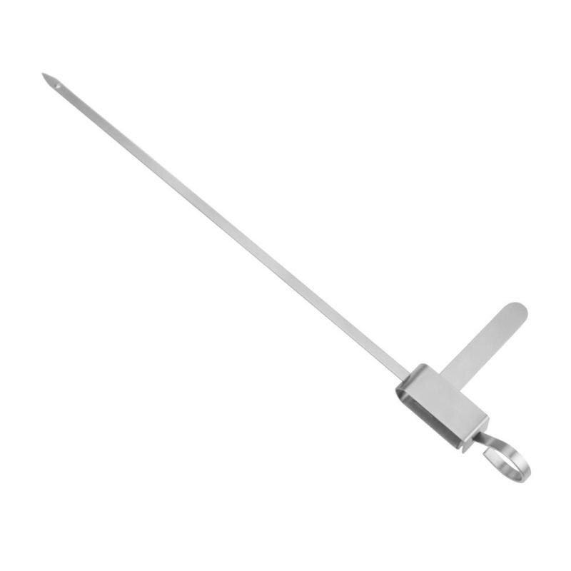 1 pc 37 cm Rvs Kabob Stok Barbecue Spiesjes Vlees Kebab BBQ Grillen Naald Voor Outdoor Camping Picknick BBQ spiesjes