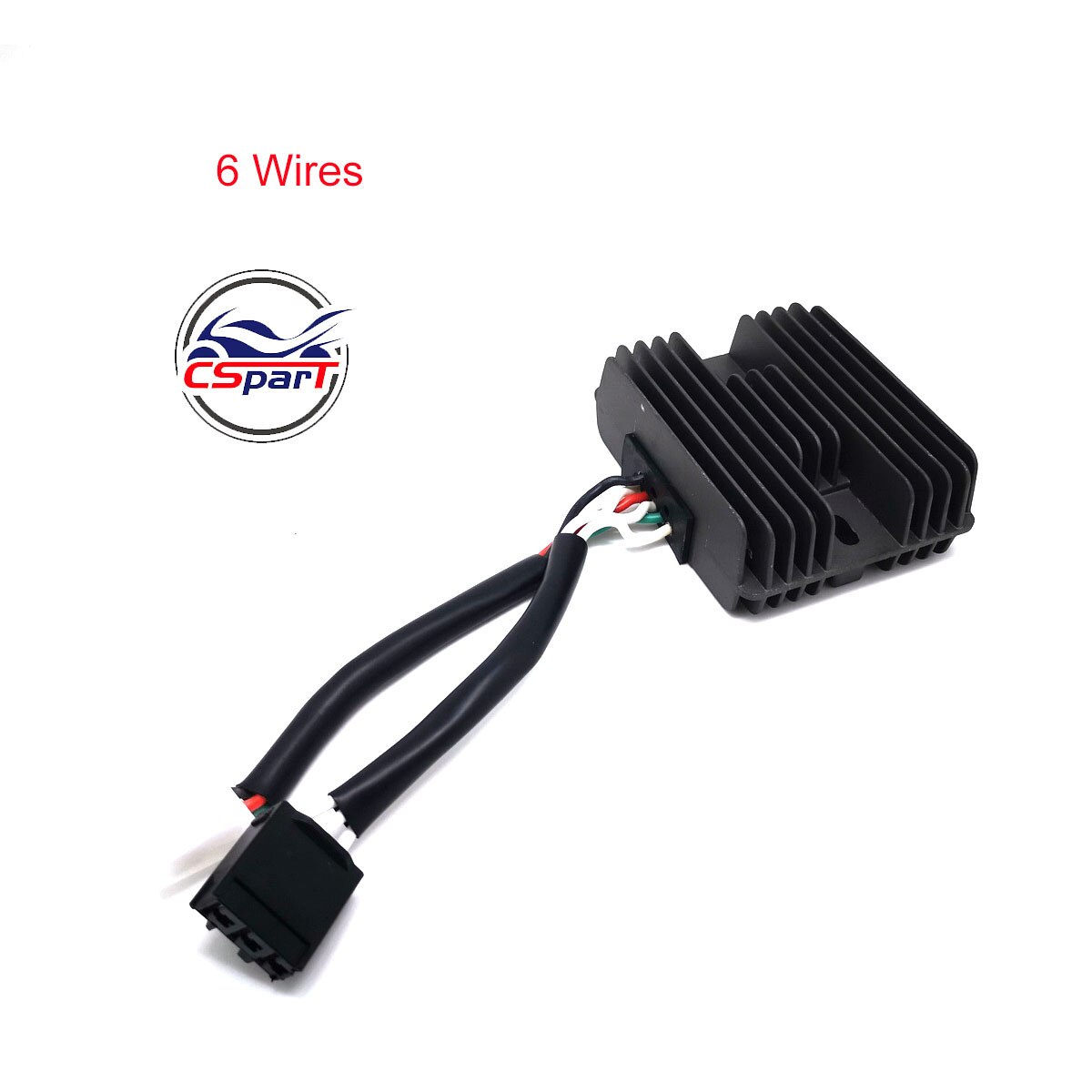 Rectificador regulador de voltaje CF188, 5 6 cables para CF MOTO 500 CF500 500CC UTV ATV GO KART 12V 0180-151000: Blanco